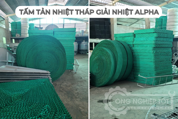 Ảnh thực tế tấm tản nhiệt Alpha tròn